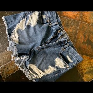 Denim shorts